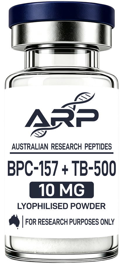 BPC-157 + TB-500 10mg — Australian Research Peptides research vial