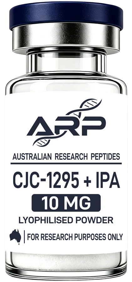 CJC-1295 (no DAC) + Ipamorelin 10mg — Australian Research Peptides research vial