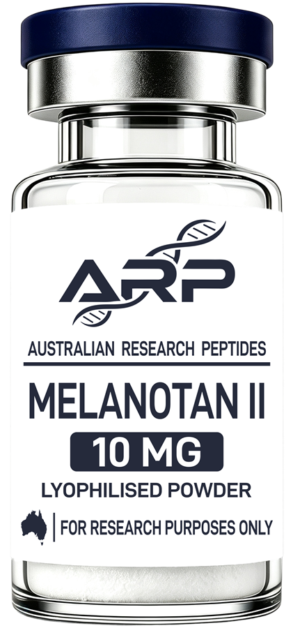 Melanotan II 10mg — Australian Research Peptides research vial