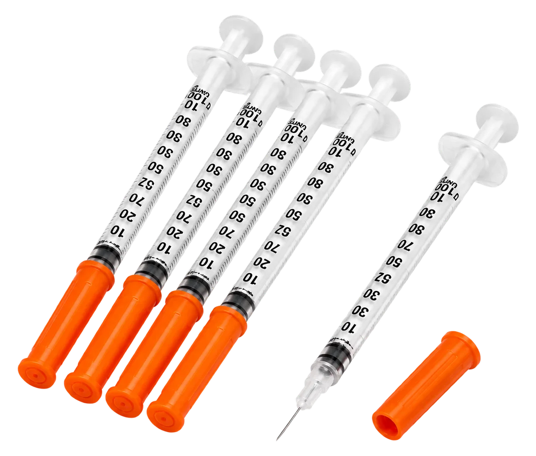 0.5 mL Graduated Syringes 20 Pack — Australian Research Peptides laboratory supply
